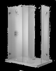IL BAGNO ALESSI dOt : Shower cabinet, shower tray and enclosure