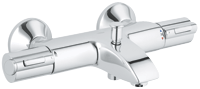 Grohtherm 1000 : Thermostatic bath/shower mixer 1/2"