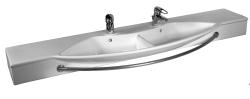 PALACE : Double countertop washbasin with towel rail
