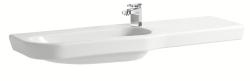 LB3 MODERN : Asymmetrical countertop washbasin, shelf right